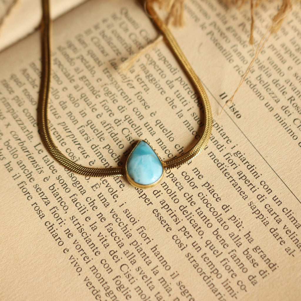 Collana Choker "Mare Blu" Gold