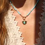 Collana e Choker con Cuore Turchese e Stelle