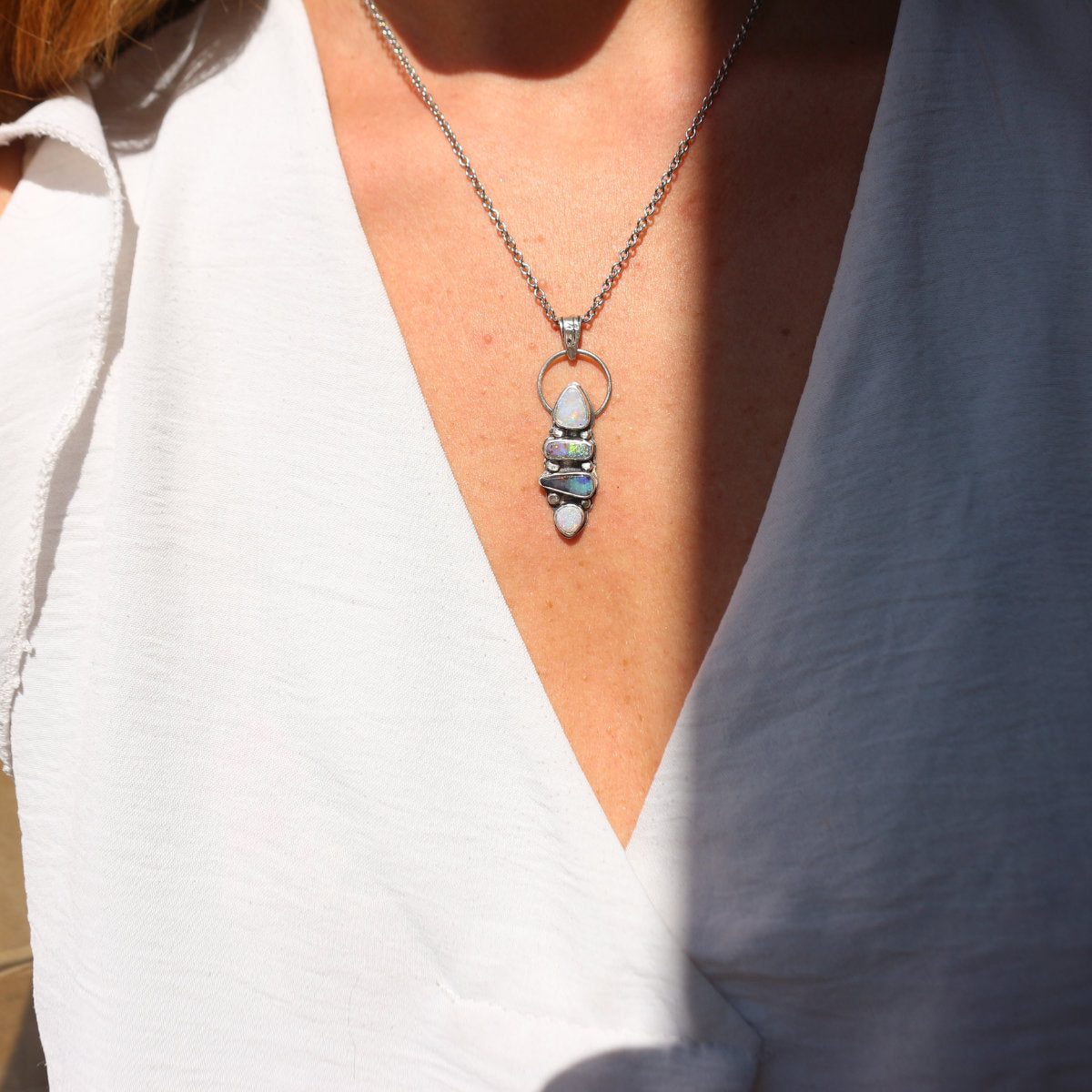 Ciondolo "Oraculum" - Australian Opal Doublet - RARO