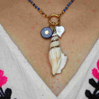 Collana Galatea - Conchiglia, Lapislazzuli, Perla barocca