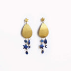 Orecchini Blu Star - Dipinti a mano