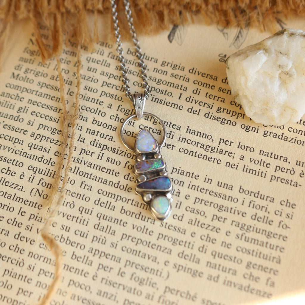 Ciondolo "Oraculum" - Australian Opal Doublet - RARO