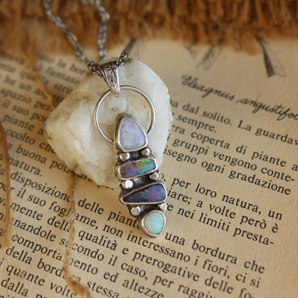 Ciondolo "Oraculum" - Australian Opal Doublet - RARO