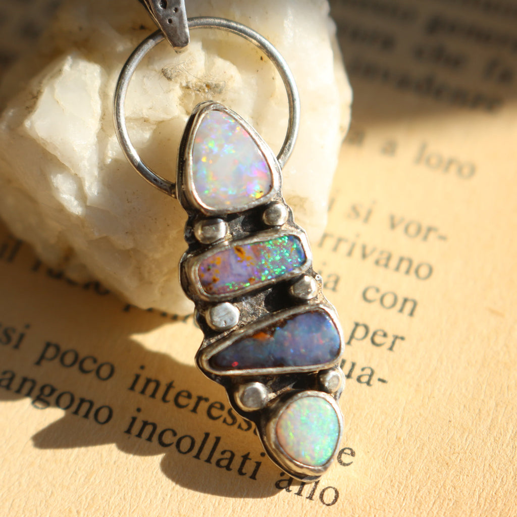 Ciondolo "Oraculum" - Australian Opal Doublet - RARO