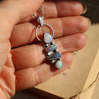 Ciondolo "Oraculum" - Australian Opal Doublet - RARO
