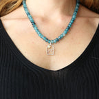 Collana "Onda Solitaria con Sole"