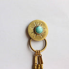 Orecchini "Sole imperfetto" Turchese naturale e perline miyuki