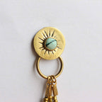 Orecchini "Sole imperfetto" Turchese naturale e perline miyuki