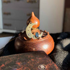 Ordine Personalizzato K.M. ciondolo Luna con Cianite blu