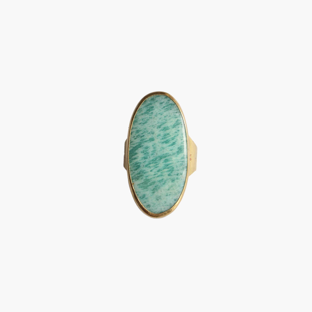 Anello Amazzonite flash e stelle