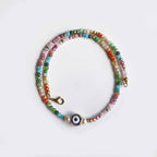 Collana "Occhietto Fortunato" Perle coltivate e cristalli