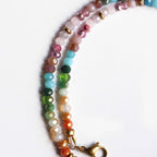 Collana "Occhietto Fortunato" Perle coltivate e cristalli