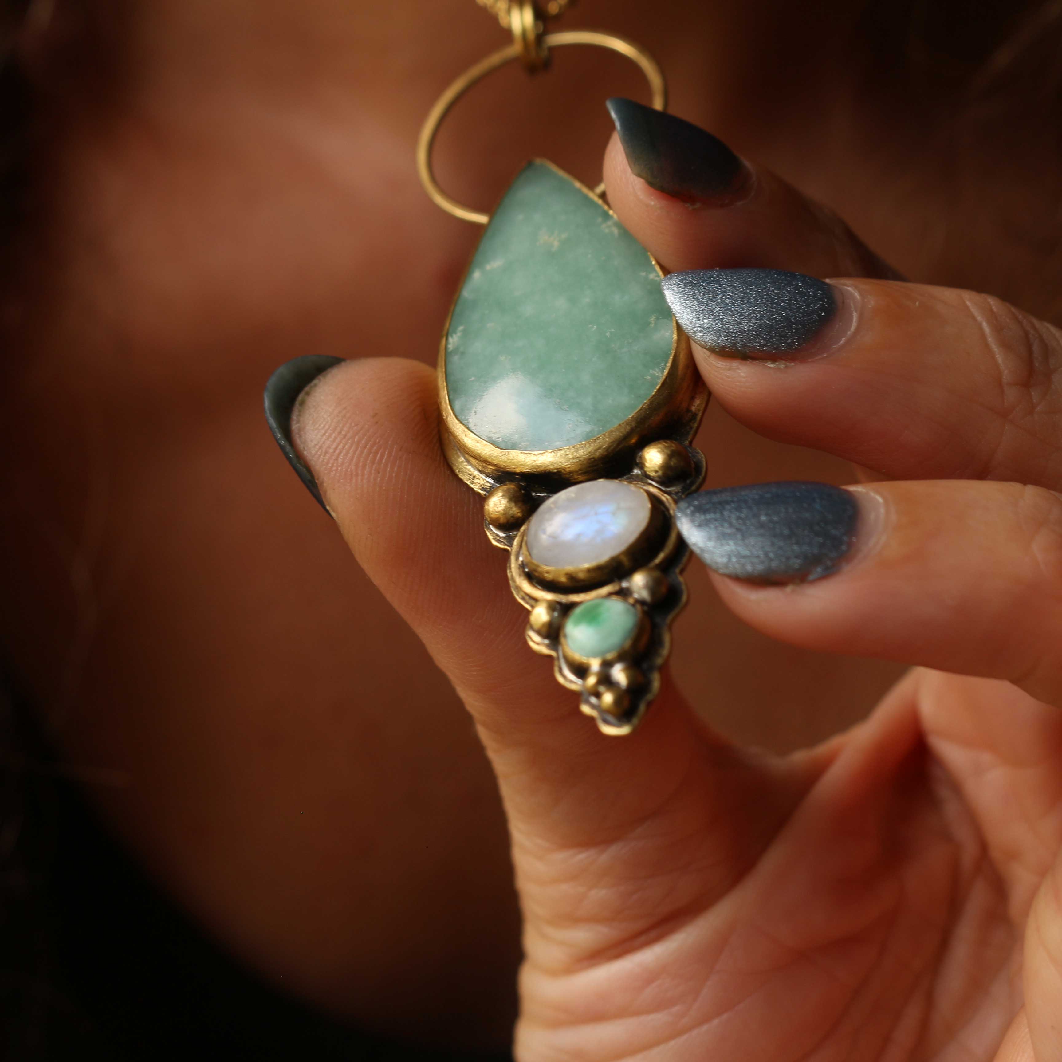 Ciondolo Hemimorphite Aqua Philae