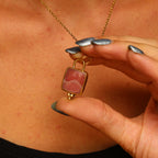 Ciondolo Rodocrosite rettangolare