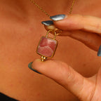 Ciondolo Rodocrosite rettangolare