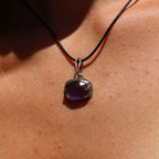 Ciondolo "Abbraccio di Dioniso" Ametista taglio rose-cut