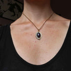 Ciondolo "Uovo di Drago" Ametista viola del Brasile - Mixed Metal