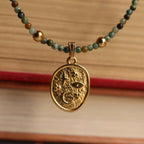 Collana "Portafortuna" con Turchese Africano e perle d'acqua dolce