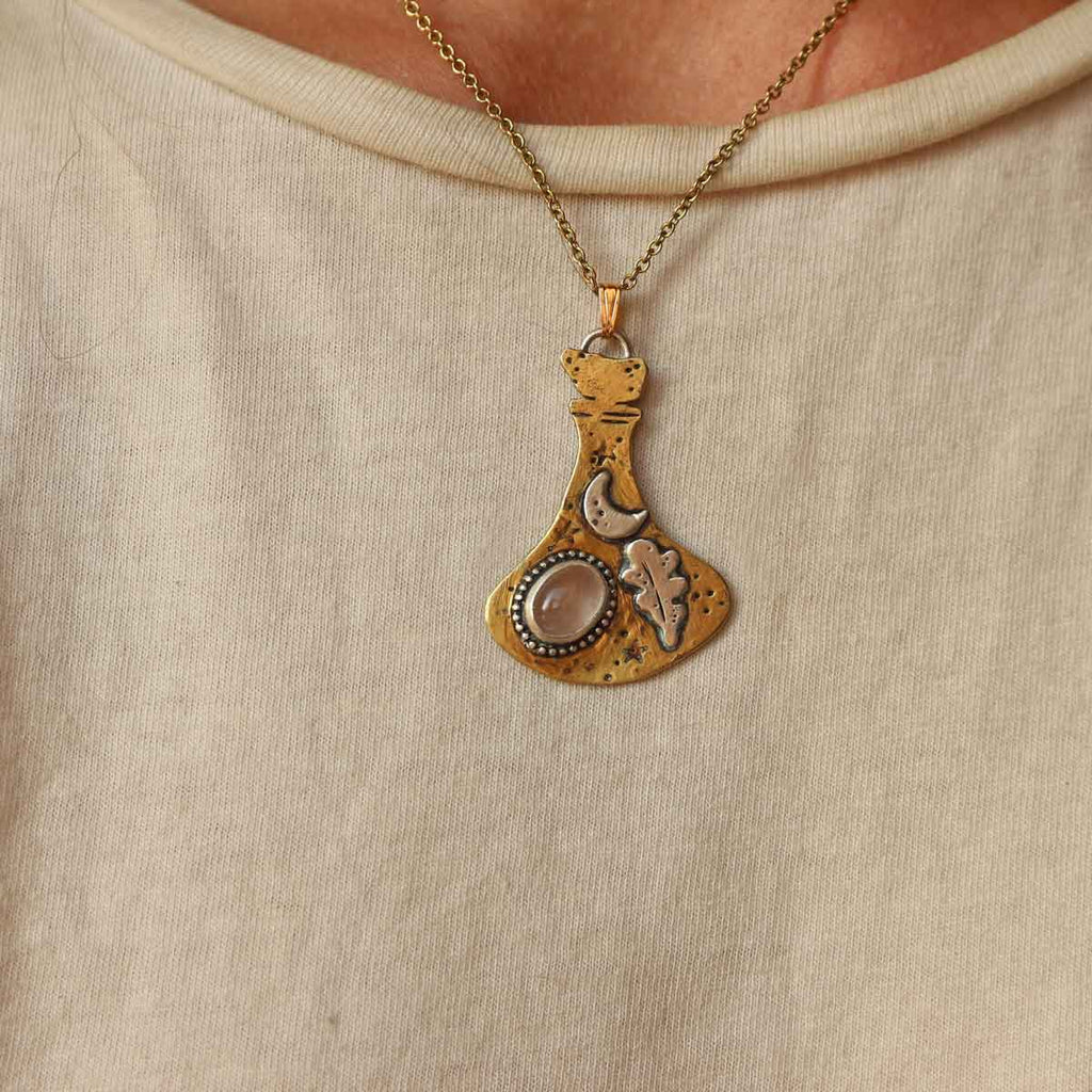 Ciondolo Bottiglietta Magica - Love & Wisdom Potion - Mixed Metal