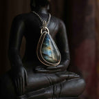 Ciondolo "Sorgente Nascosta" Labradorite in Argento