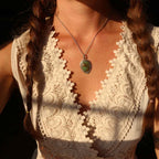 Ciondolo runico "Fehu" Turchese Arizona naturale