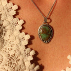 Ciondolo runico "Fehu" Turchese Arizona naturale