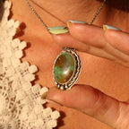 Ciondolo runico "Fehu" Turchese Arizona naturale