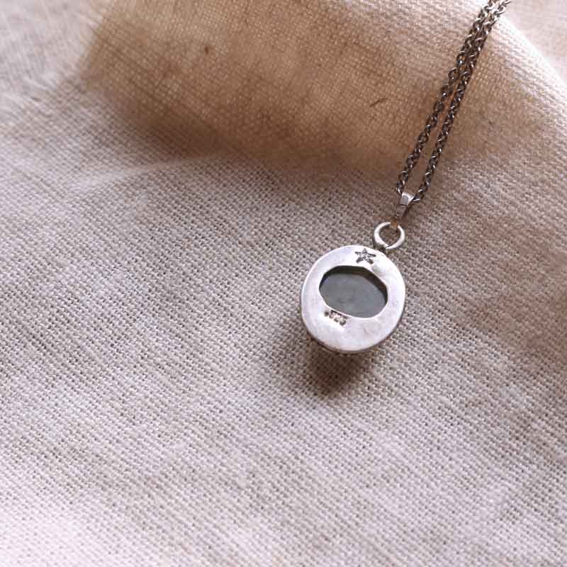 Ciondolo "Notte del Nord" Labradorite in argento