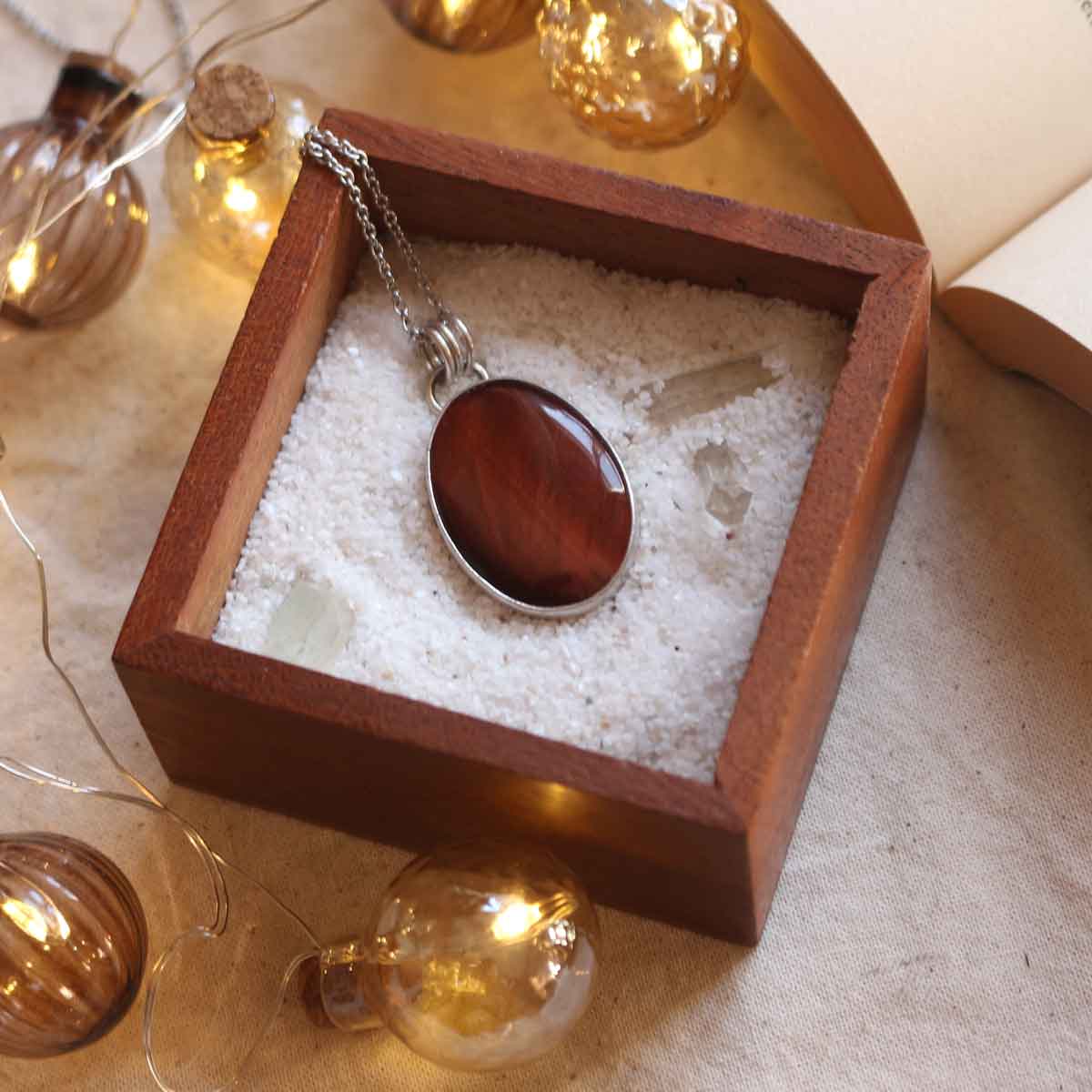 TOTEM "La Volpe" - Occhio di Tigre rosso