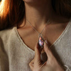 TOTEM "Il Serpente" - Labradorite viola