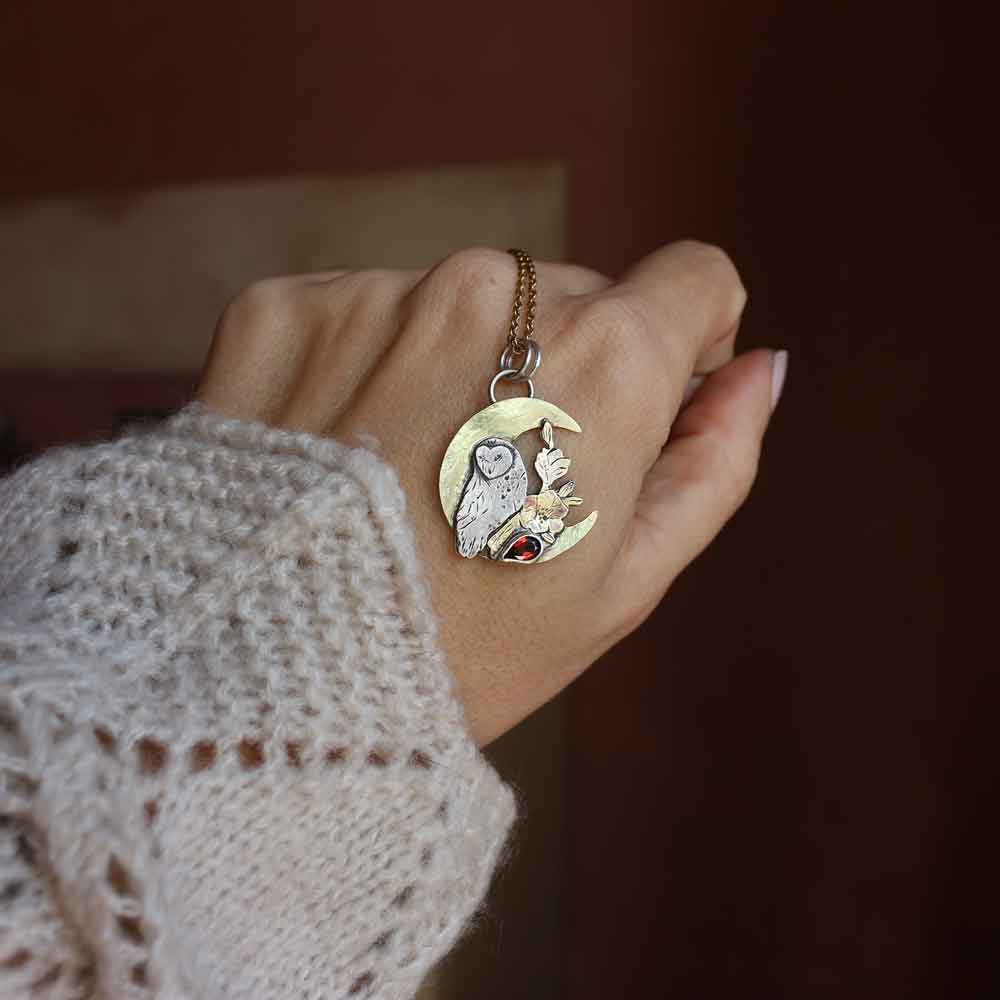 TOTEM "Il Gufo" - Granato rosso