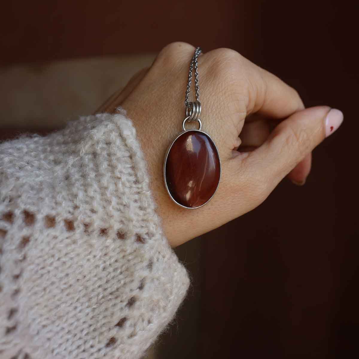 TOTEM "La Volpe" - Occhio di Tigre rosso