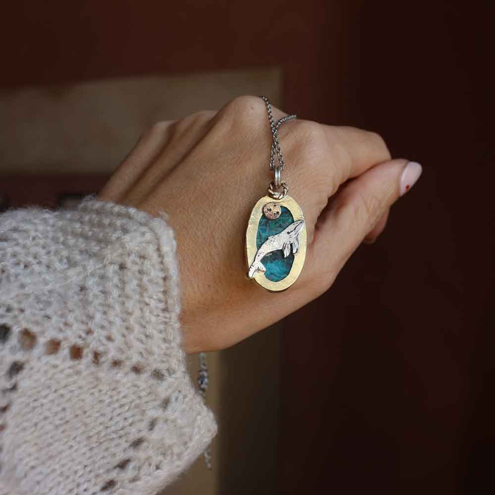 TOTEM "La Balena" - Crisocolla