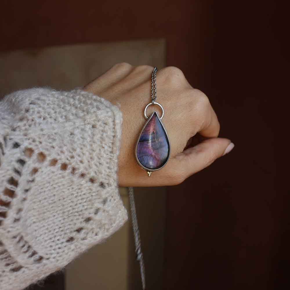 TOTEM "Il Serpente" - Labradorite viola