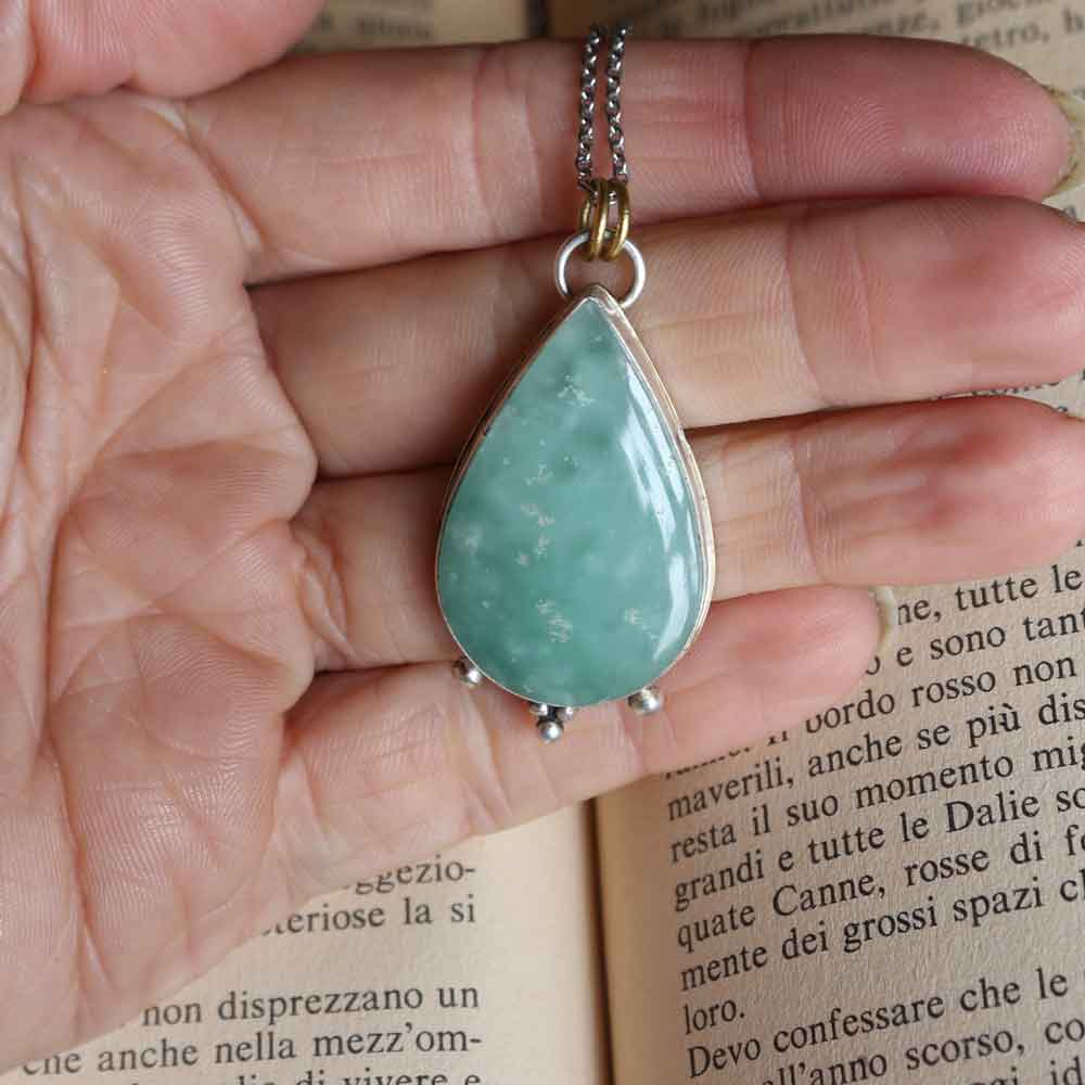 Ciondolo Totem La Tigre - Emimorfite acqua