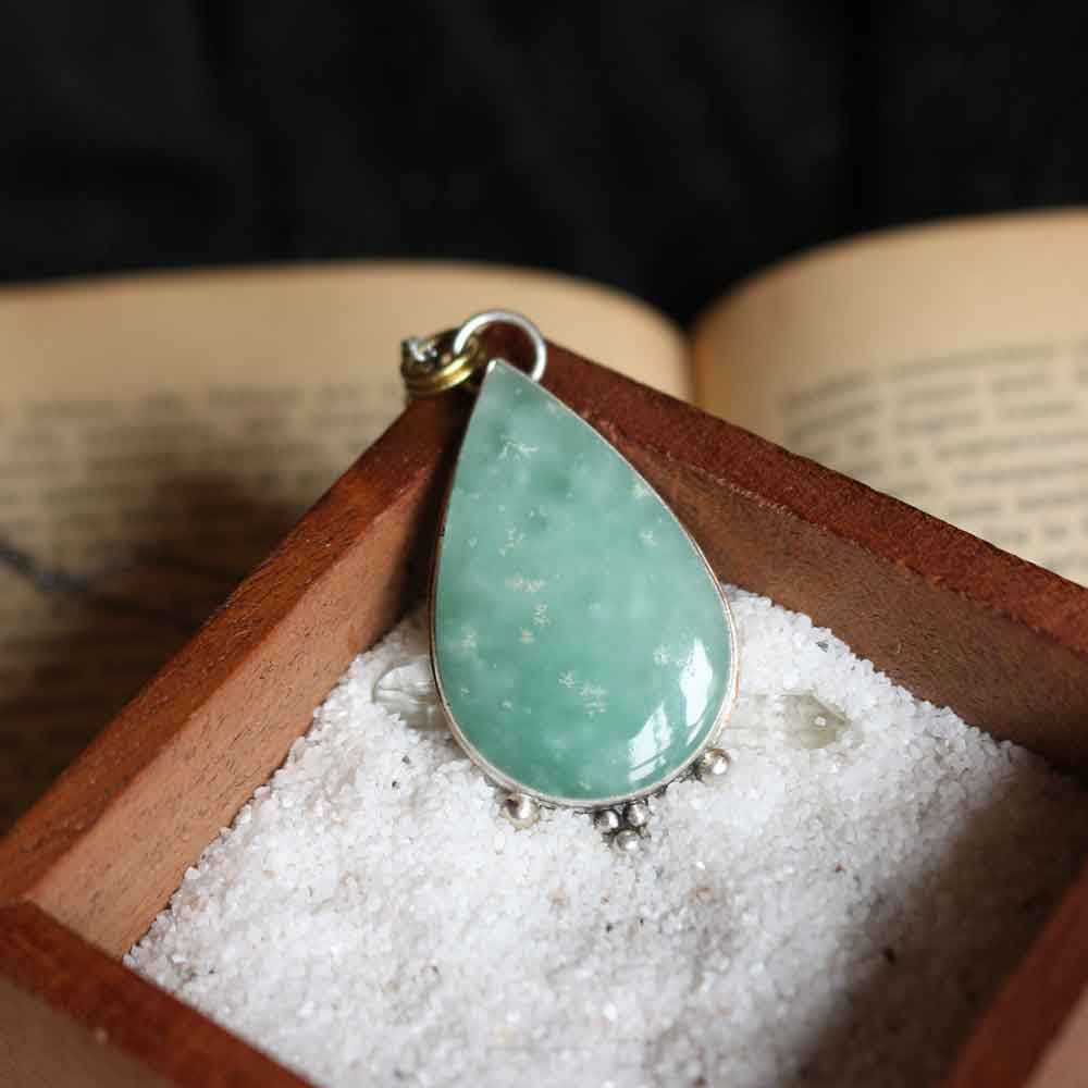 Ciondolo Totem La Tigre - Emimorfite acqua