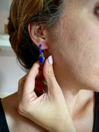 Orecchini "Abu di Cleopatra" con gocce di Lapislazzuli