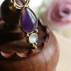 Pendente "Luna Viola" -  Ametista e Labradorite bianca