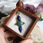 Ciondolo Amuleto della Maga Morgana le Fay - Lapislazzuli e Turchese - Riservato Maria