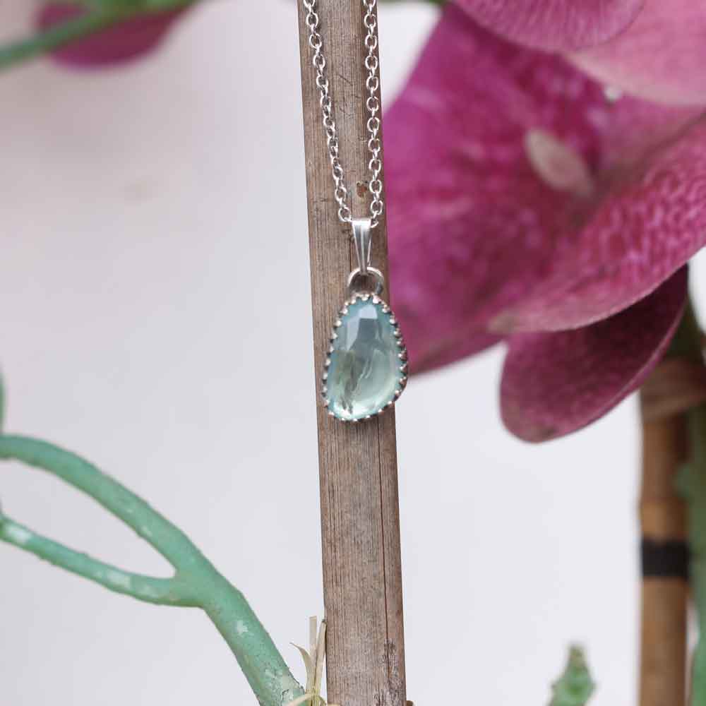 Ciondolo Totem mini "Squalo Balena" - Acquamarina - Riservato per Nicole