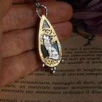 Ciondolo TOTEM "Il Lupo Artico" - Labradorite viola