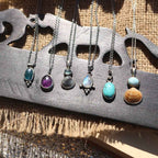 Pendente "Alyra" Labradorite bianca
