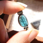 Pendente "Kaelis" Cianite blu