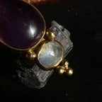 Pendente "Luna Viola" -  Ametista e Labradorite bianca