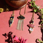 Collana "Oculus Tenebris" Ossidiana golden - Articolo Raro