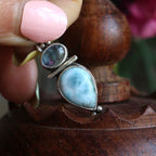 Collana "Asteria Marea" Acquamarina e Larimar
