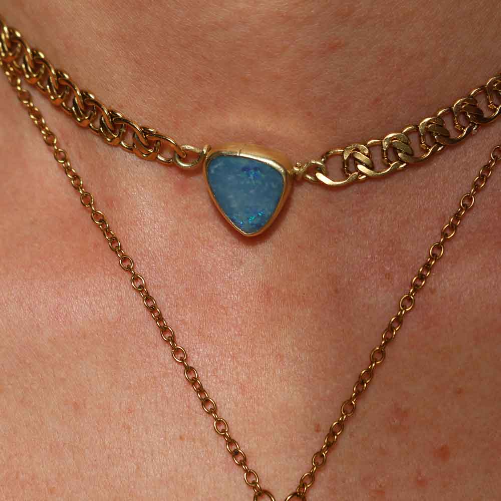Collana Choker "Mare Blu" Gold