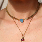 Collana Choker "Mare Blu" Gold