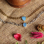 Collana Choker "Mare blu" Silver