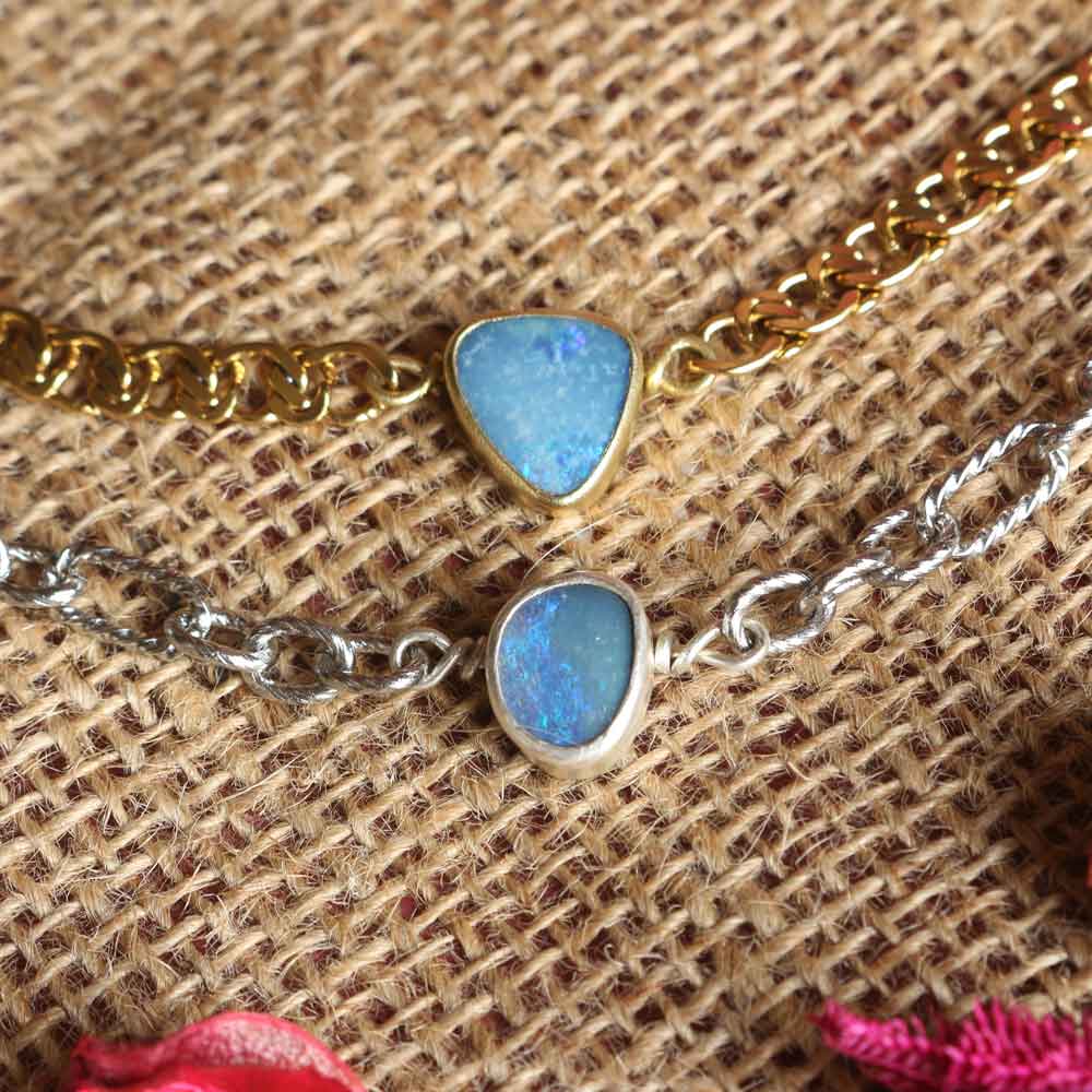 Collana Choker "Mare blu" Silver